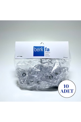 Metali Açılı Çektirme Şeffaf (1 paket 10 adet)