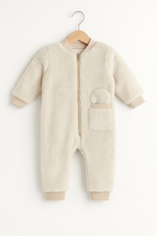 Baby Fou Peluş Tulum Kahverengi