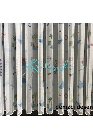 Tül Perde Brillant 6 Farklı Çocuk Odası Yeni Desenler Çok Renkli