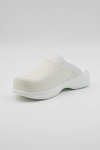 Terz-0051 Quicksteps Professional Kadın Anatomik Ve Comfort Sabo Terlik Beyaz