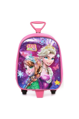 Sue And Se Elsa Anna Çekçekli Anaokulu Çantası - Kız Çocuk Çanta - Kreş Çantası