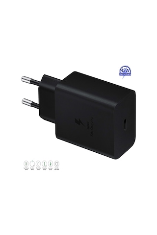 Samsung Galaxy S25 Uyumlu Type-c Ultra Hızlı Şarj Cihazı 45w 3.0 Amper Şarj Başlığı Adaptör