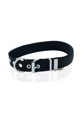 Doggie Konfor Dokuma Boyun Tasması Siyah 2.5 x 42-50 CM Siyah