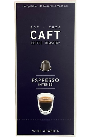 Caft Coffee Espresso Intense Alüminyum Kapsül Nespresso Uyumlu 10'lu
