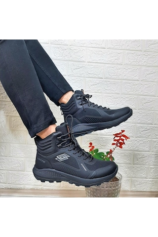 Lotto Crowel Hıgh Siyah Waterproof Fuspetli Kaymaz Erkek Bot 001