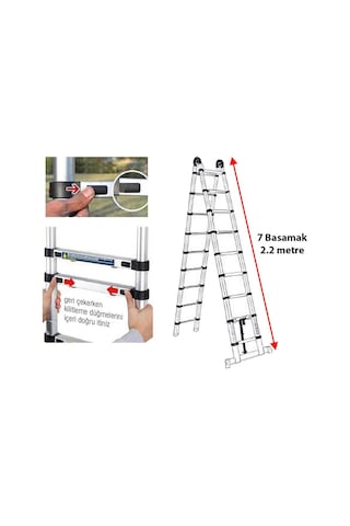 Master 504325 Teleskopik A Tipi Merdiven 440 Cm