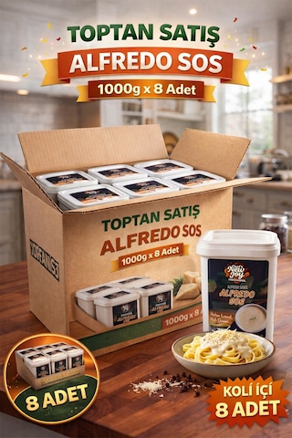 Alfredo Sos 1000 G X 8 Adet - 1 Koli Koli Bazlı Avantaj Paketi