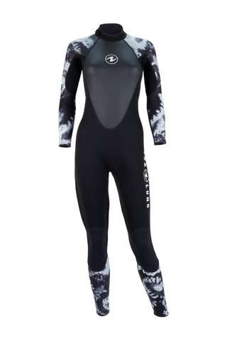 Aqualung Hydroflex Kadın 3Mm Dalış Elbisesi Siyah/Gri - (544595956) Siyah
