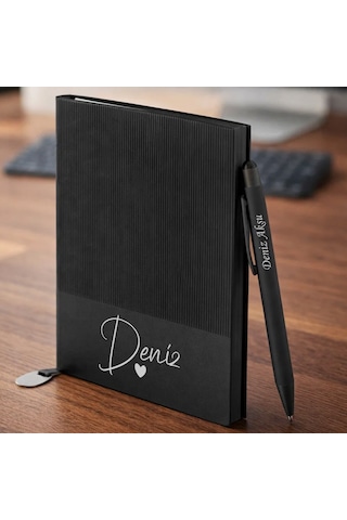 Bk Gift Kişiye Özel İsimli Defter Kalem Seti -9, Hediye Kutulu Premium Not Defteri Seti, Kurumsal Promosyon Seti Kobitmeyencom36375 Bk Gift