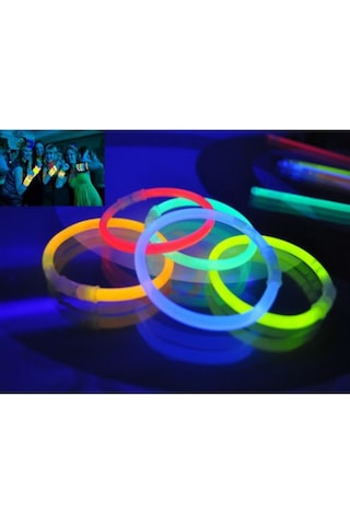 10 Adet Karanlıkta Işık Veren Bracelet Fosforlu Kırılan Çubuk Bil Diğer