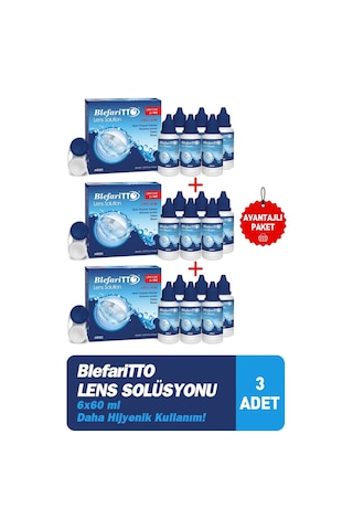 Blefaritto Lens Solüsyonu 6x60 Ml 3 Adet