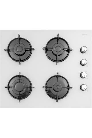 Itimat AF550 - 1530 - 9019 Beyaz Ankastre Dijital Pro Set
