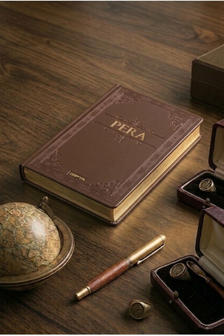 Pera 17x24 Çizgisiz Deri Kapak Ciltli Defter Model 6 Çok Renkli