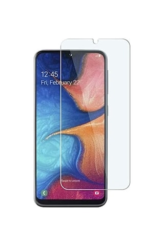 Samsung Galaxy A20e İle Uyumlu Ekran Koruyucu Şeffaf Temperli Kırılmaz Cam Ekran Koruyucu