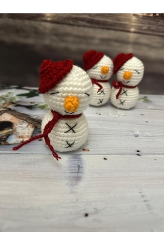 Amigurumi Kardan Adam 10 Cm 1 Adet
