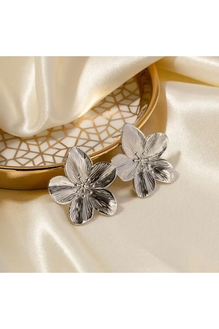 Kadın Çelik Küpe Elegant Lotus Küpe 001