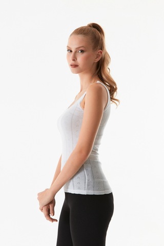 Fullamoda Dantelli Askılı Atlet 23mıcg631192942-beyaz Beyaz