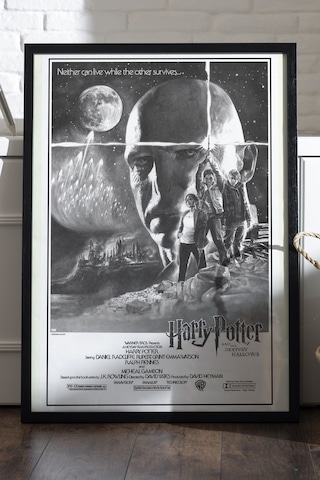 Harry Potter Siyah Ahşap Çerçeveli Poster, Film Duvar Tablosu