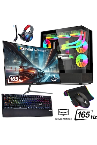 Izoly Night City i7-12700F 32 GB 1 TB NVMe SSD 8 GB RTX4060 24" Free Dos Masaüstü Oyuncu Bilgisayarı