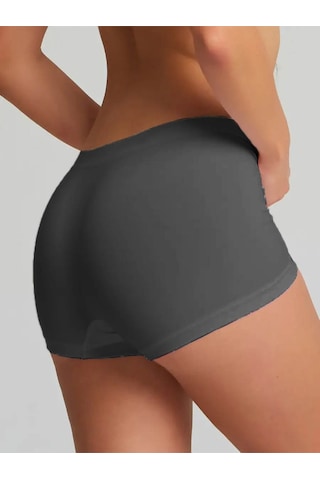 Mistirik Moncorno Model Iz Yapmayan Sıkılaştırıcı Comfort Seamless Spor Boxer Koyu Gri Renk Koyu Gri