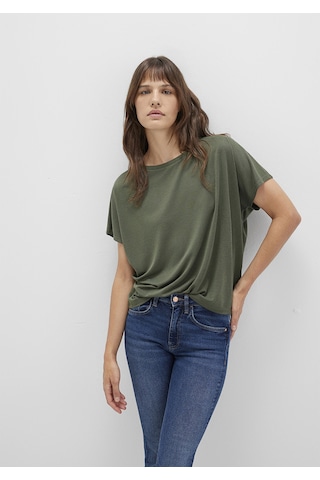 Mavi - Lux Touch Tencel Tm Modal Yeşil Basic Tişört 167245-71551 Yeşil