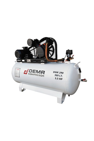 Demr Kompresör Pistonlu 300 LT 2 Kafa 12 Bar 5.5 HP IDMK290 Hava Kompresörü