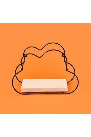 Suntel Bulut Dekoratif Raf - Siyah - 19 Cm Siyah