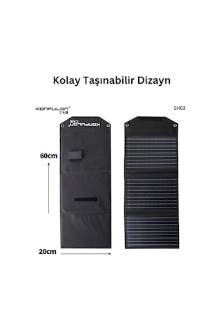 Taşınabilir Güneş Paneli Katlanabilir 30w 18v 1.66a Pv Modülü Güç İstasyonu Üç Yüzlü Monokristal Güneş Pili