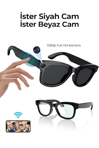 R1 Pro Akıllı Gözlük Kameralı Yapay Zeka,müzik Dinleme,telefon İle Konuşma Bluetooth