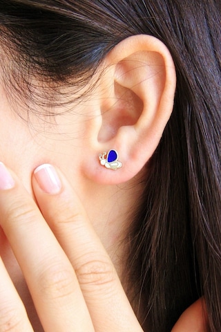 Gümüş Kelebek Küpe Gümüş