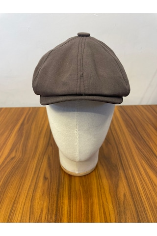 Hamze Peaky Blinders Tommy Shelby Model Keten Kasket Şapka Kahverengi