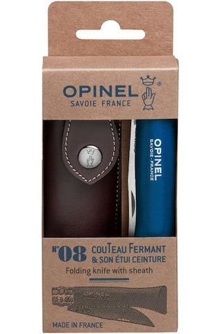 Opinel İnox Mavi Sap 8 No Kamp Çakı (001891) Çok Renkli
