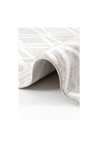 Hoom Rugs Eliza Plus 4331 Beyaz Modern Salon Halısı Beyaz Gri