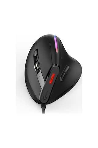 Hallow Zelotes-T-50 Dikey Kablolu RGB Optik Mouse