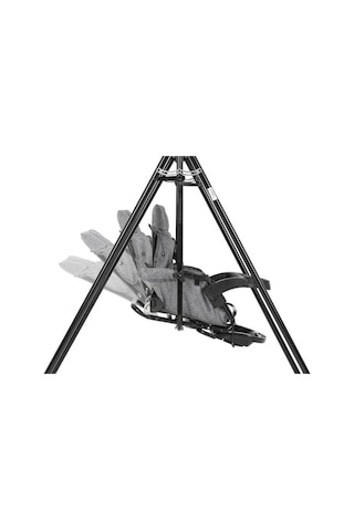 Rival Gondol Yatabilen Tenteli Mama Tepsili Bebek Salıncak Çocuk Salıncakları Gold Kahverengi