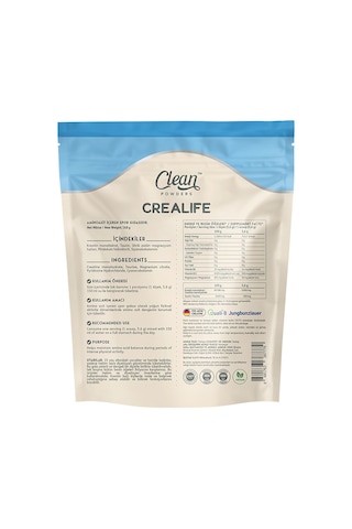 Crealife Alman Patentli Kreatin Monohidrat 168 gr