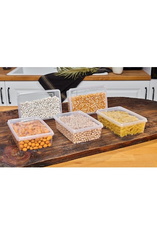 Superpup Plastik Erzak Saklama Kabı 6 x 1 L - 6 x 2 L