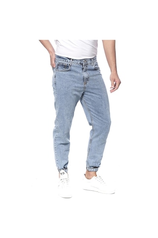 Likralı Paçası Lastikli Erkek Kot Pantolon