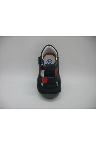 Angelokids Perlina 01102 Doğal Deri Ortopedik Ilk Adım Ayakkabısı 18-21 (429131442) Lacivert - Siyah