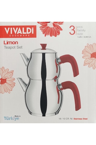 Vivaldi Limon Çaydanlık Takımı 3 Parça Aile Boy