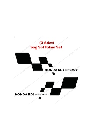 Honda Rd1 Sticker Honda Cr-V Rd1 Araba Sticker Rd1 Oto Sticker