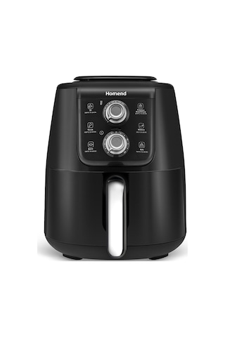 Homend Airfryday 2509H Siyah Silver Çelik Hazneli 4 Lt