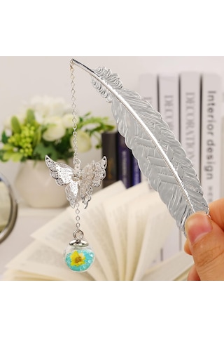 Metal Tüy Ayracı, 3d Kelebek Kolye Ayracı. Harika Hediyeler