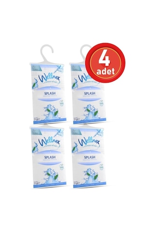 Wellnax Askılı Dolap Ve Çekmece Kokusu Splash 4 Adet 69070451