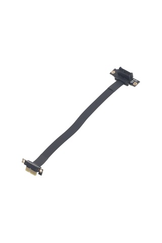 Xindoker Pcı-e 3.0 1x'lik Grafik, Ses, Kablosuz Ağ, Dizi Kartı Devre Bağlayıcı Uzatma Kablosu - 90 Derece Dirsekli Ters Yönlü 20cm