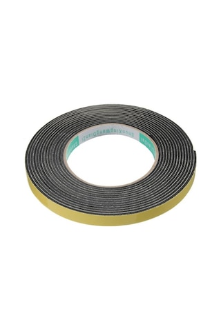Yapışkan Kapı Pencere Bandı Süngeri Yalıtım Süngeri Eva-3Mmx10Mm-Siyah-10 Metre