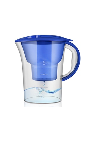 Sones 1.3l Taşınabilir Ev Mutfak Aktif Karbon Filtre Soğuk Su Şişesi Mavi