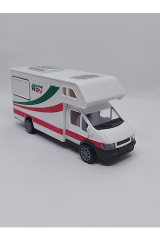 Kutulu Çek Bırak 1/24 Ölçek Metal Karavan Beyaz