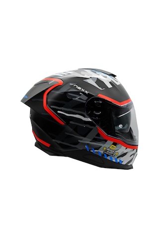 Nexx Y.100R Urbangram Kapalı Motosiklet Kaskı Kırmızı - Mat Siyah