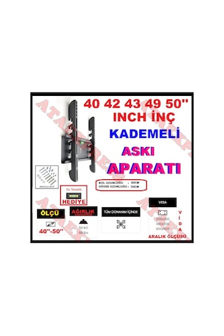 Toshıba Toshiba 50" Inch İnç 127 Ekran Lcd Led Tv Askı Aparatı